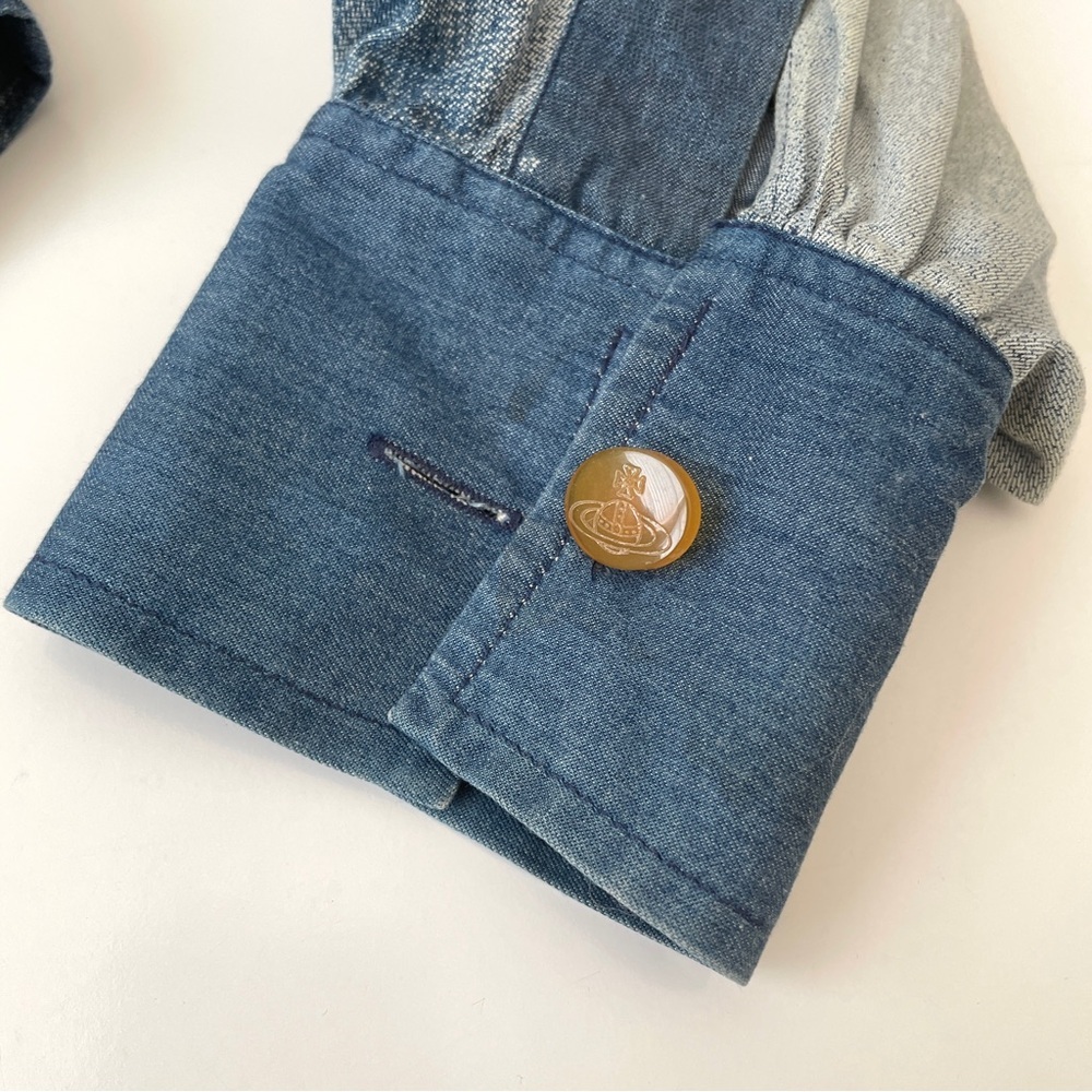 Vivienne Westwood Vintage F/W Archive 1992 Always On Camera Chambray Button-Up - Picture 14 of 16